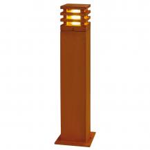 SLV 229421 RUSTY SQUARE 70cm hohe Wegeleuchte aus Eisen mit Rostpatina IP55