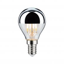 Paulmann 28667 LED Tropfen Kopfspiegel 440lm E14 2700K 4.8W wie 40W silber dimmbres warmes Licht