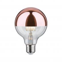 Kopfspiegel LED Glühbirne E27 G95 warmweißes Licht kupfer Paulmann 28674
