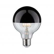 LED G95 Kopfspiegel Lampe E27 2700K schwarz chrom dimmbar Paulmann 28677