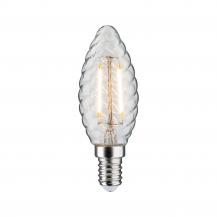 Paulmann 28706 LED Kerze gedreht E14 2.6W klar 2700K warmes Licht