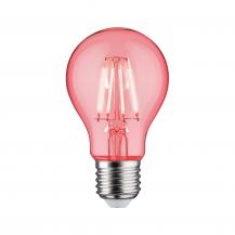 Paulmann 28723 LED Filamentlampe rot 1.3W E27 klarglas