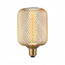 Paulmann 29085 Metallic Glow Standard 230V LED Leuchtmittel Zyl E27 Spiral 200lm 4,2W 1800K Messing