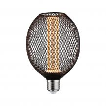Paulmann 29087 Metallic Glow Standard 230V LED Globe E27 Spiral 200lm 4,2W 1800K Schwarz