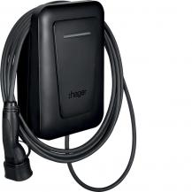 Hager witty one XVR111C 11 kW Wallbox mit Ladekabel Typ 2 6,5 m RFID