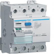 Hager Fehlerstromschutzschalter / FI-Schalter, 4-polig, 10kA, 40A, 300mA, Typ B