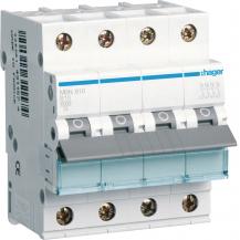 Hager LS-Schalter 3P+N 6kA B-10A 4M