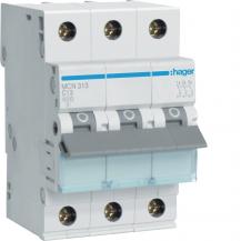 Hager MCN313 Leitungsschutzschalter 3-polig, C13 A, 6 kA, 3 Module