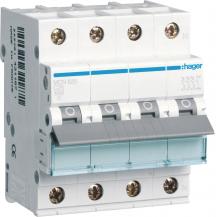 Hager MCN625 Leitungsschutzschalter 3P+N, C25 A, 6 kA, 4 TE