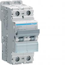 Hager LS-Schalter 2 polig 10kA/15kA B-10A 2M