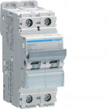 Hager LS-Schalter 2 polig 10kA/15kA B-32A 2M