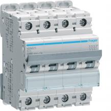 Hager LS-Schalter 3P+N 10kA/15kA B-25A 4M