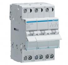 HAGER SFT340 Umschalter 3-polig 40A I-0-II 400V AC 3TE mit mittiger Aus-Stellung