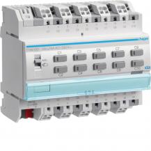 Hager KNX Schalt-/Jalousieaktor 10/5-fach, 16A, C-Last, für Jalousiesteuerung