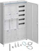 Hager Komplettschrank, univers Z, 2 ZP., BKE-I, OKK, APZ, VT5, H=1100mm, 3-feldi