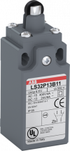 ABB LS33P13B11 Standard-Positionsschalter Kunststoff-Gehäuse grau IP65 Rollen-Druckbolzen mit Kunststoff-Rolle