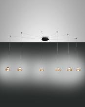 FABAS LUCE FAB-3547-46-125-01 Arabella LED Pendelleuchte 6-flammig 48W 3000K Amber Smartluce