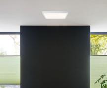 Paulmann Deckenleuchte eckig mit warmweißer LED 60x60cm Weiß Aluminium 70647