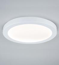 Abgeflachte moderne Abia LED-Deckenleuchte modernes Wohnambiente Ø30cm Weiß Paulmann 70899