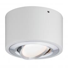 Schwenkbarer LED-Deckenstrahler Argun rund weiß Aluminium gebürstet Metall Paulmann 79708