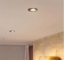 3er Set LED Einbauleuchten Nova Coin mit 3-stepdim schwenkbar Chrom/Alu Paulmann 93488