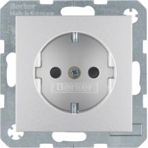 Berker 47231404 Steckdose SCHUKO erh BS S.1/B.x alu matt