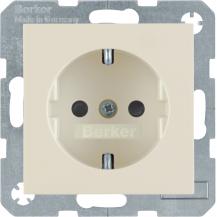 Berker 47238982 Steckd. SCHUKO erh BS S.1/B.x weiß glänz