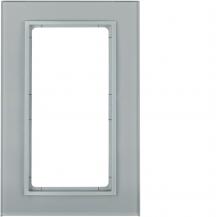 Berker 13096414 Glasrahmen 1f m groß Ausschnitt B.7 alu