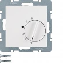 Berker 20268989 Temperaturregler mit Wechsler und Zentralstück S.1/B.3/B.7 polar