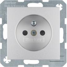 Berker 6768761404 Steckd. m SK-Stift m erh BS S.1/B.x alu
