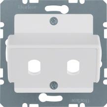 Berker 14921909 Zentralplatte für LWL-Kuppl Simple ST pw
