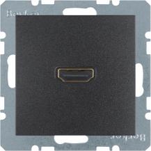 Berker 3315421606 HDMI Steckdose B.3/B.7 anthrazit matt