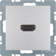 Berker 3315431404 HDMI Steckdose m 90° Stcka. B.7 alu matt
