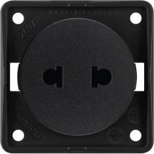 Berker 962572503 Steckdose ohne SK Euro-US Stand ITG sw