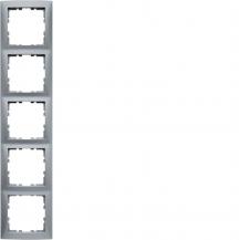 Berker 10159939 Rahmen 5-fach, Serie S.1, aluminium matt