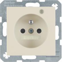 Berker 6765098982 Steckd. m SK-Stift LED erh. BS S.1/B.x w