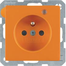 Berker 6765096014 Steckdose m SK-Stift LED e BS Q.x ora