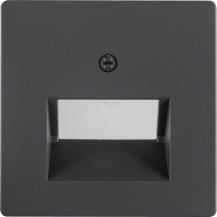 Berker 14096086 Zentralstück für UAE Steckdose 2-fach Serie Q.x anthrazit, samt