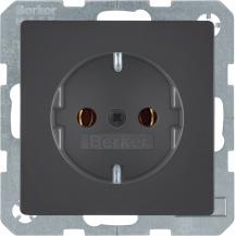 Berker 41436086 Steckdose SCHUKO Q.x anthrazit samt