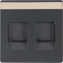 Berker 11816086 Zentralstück m Staubs u BF Q.x anthrazit