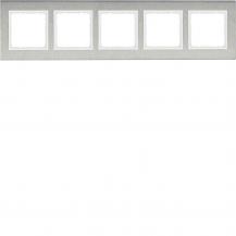 Berker 10253609 Rahmen 5fach waag E-St B.7 E-St/pw