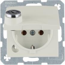 Berker 47638982 Steckd. SCHUKO STKL KD SLß S.1/B.x weiß