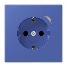 JUNG HOME Smart SCHUKO Steckdose 16 A 250 V, Bluetooth Mesh, Funktionsanzeige, Safety Plus, Serie LS, bleu outremer 31, BT LC 1521 S 206