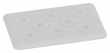 ABB STRIEBEL & JOHN TZ110P10 Flansch mit 8 Kabeltüllen für Durchmesser 13 bis 34mm, Packeinheit 10 Stück