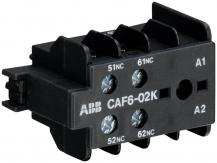 ABB CAF6-02K Hilfskontaktblock 0S/2Ö, für K6, KC6 Kleinhilfsschütze Schraubanschluss, frontseitig anbaubar,