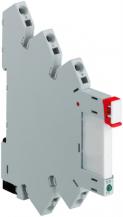 ABB CR-S024VADC1CRGZ Interface-Relais komplett, 1We, A1-A2=24V AC/DC, verg. Kontakte, Federzug Output=6A/250VAC
