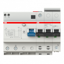 ABB DS252N-UC-B63/0.03 FI/LS-Kombination, Typ B, 10 kA, 2P/N-UC, B 63 A, 30 mA, allstromsensitiv, kurzzeitverzögert