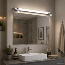 HELESTRA NERO LED Wand- und Spiegelleuchte 12 W 1150 lm 3000/4000 K Ra 90 230 V IP44 Chrom nicht dimmbar