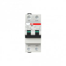 ABB DS202CR M B16 A30 U FI/LS-Schalter 10 kA, 2P, Typ A, B16, 30 mA 2 Teilungseinheiten Großverpackung 48 Stück