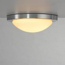 SLV 155236 MELAN Wand- und Deckenleuchte rund alu brushed mit satiniertem Glas